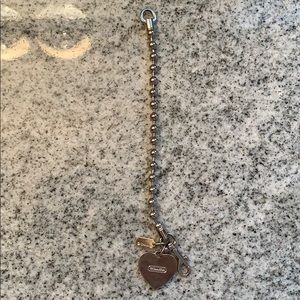 Silver coach bracelet